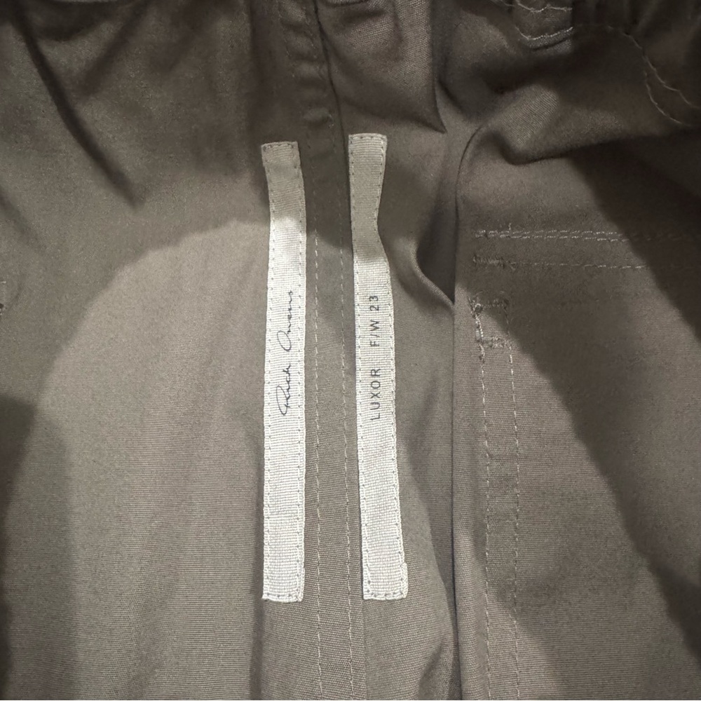 Rick Owens Bauhaus Cargo Drawstring Pants in Dust - Picture 9 of 15